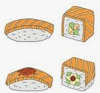 Half Sushi Roll